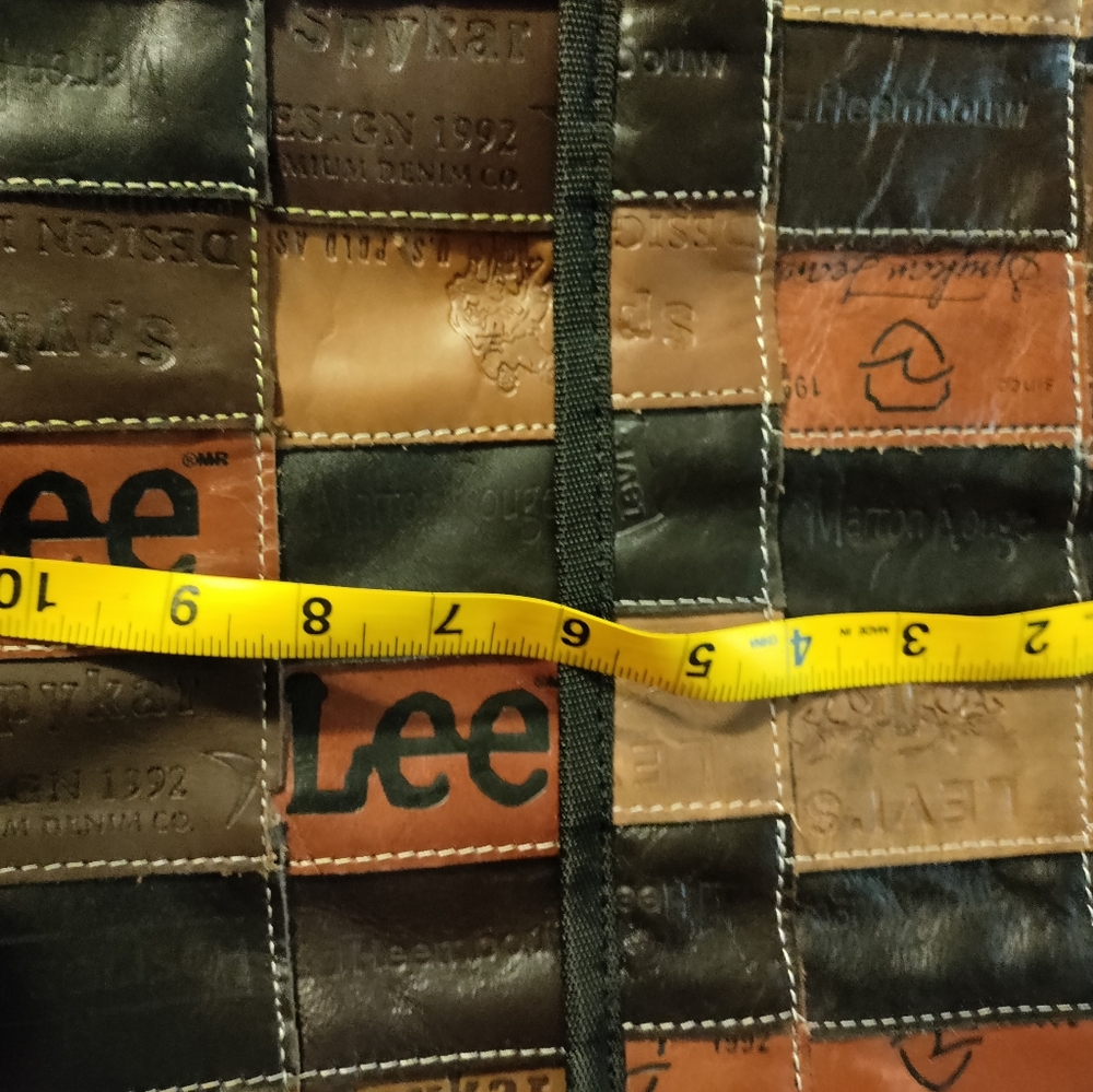 Levis Leather Patch Work Messenger Bag. - image 4